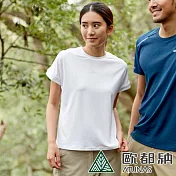 【ATUNAS 歐都納】女款ATUNAS-TEX吸濕排汗短袖T恤A2TS2313W*- XS 白