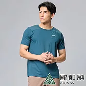 【ATUNAS 歐都納】男款ATUNAS-TEX吸濕排汗短袖T恤A2TS2409M- XL 深綠