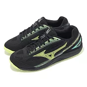 Mizuno 羽球鞋 Sky Blaster 3 男鞋 寬楦 黑 黃 抓地 室內運動 羽排鞋 美津濃 71GA2345-32