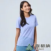 【ATUNAS 歐都納】女款Polygiene抑菌抗臭涼感短袖T恤A1TS2304W- XL 薰衣草紫