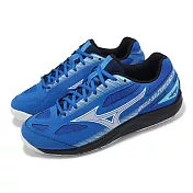 Mizuno 羽球鞋 Sky Blaster 3 男鞋 寬楦 藍 黑 抓地 室內運動 羽排鞋 美津濃 71GA2345-30