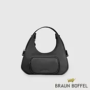 【BRAUN BUFFEL 德國小金牛】台灣總代理 瑞雅 小肩包-黑色/BF848-26-BK