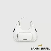 【BRAUN BUFFEL 德國小金牛】台灣總代理 瑞雅 小肩包-白色/BF848-26-WT