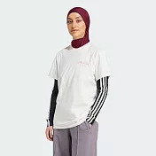 ADIDAS GRAPHIC TEE 女短袖上衣-IX3554 L 白色