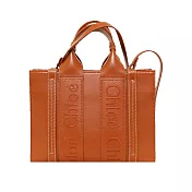 Chloe Woody tote bag 新款皮革兩用托特包(小號) 棕色