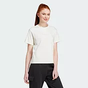 ADIDAS W BLUV Q3 TEE 女短袖上衣-白-IX3763 XS 白色