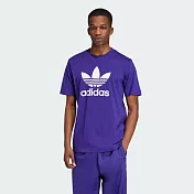 ADIDAS TREFOIL T-SHIRT 男短袖上衣-紫-IZ2355 XS 紫色