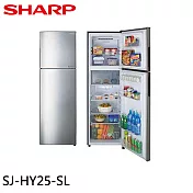 SHARP 夏普 253公升雙門變頻冰箱 SJ-HY25-SL