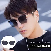 【SUNS】時尚高質感偏光墨鏡 新潮流Polarized駕駛太陽眼鏡 男女適用 防眩光 抗UV400 S942  槍框灰片