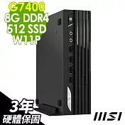 MSI PRO DP21 (G7400/8G/512G SSD/W11P)