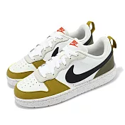 Nike 休閒鞋 Court Borough Low Recraft GS 大童 女鞋 白 棕 小朋友 HF0744-109