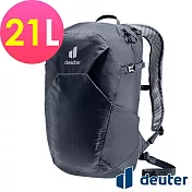 【deuter 德國】SPEED LITE 21L 超輕量旅遊背包3410222- 黑