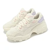 Puma 休閒鞋 Pulsar Wedge Wns Mesh 女鞋 米白 粉紫 厚底 增高 老爹鞋 39968001