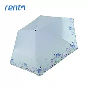 【rento】全遮光防曬迷你傘-彩蝶 彩蝶