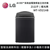 LG樂金 WT-VD21HB 21公斤 AI DD™蒸氣直驅變頻直立洗衣機 含基本安裝+舊機回收  極光黑