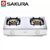 【SAKURA 櫻花】二口安全爐臺爐 G615A/G615AS (天然瓦斯/NG1) 送安裝