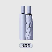 【APEX】8骨純色系晴雨兩用自動傘 黑膠款(雨傘/遮陽傘/隨身傘/防曬傘/黑膠傘/車用傘/兩用傘) 淺藤紫