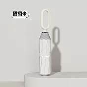 【APEX】8骨環扣手開三折黑膠勾勾傘 (雨傘/摺疊傘/車用傘/黑膠傘/晴雨傘/遮陽傘/隨身傘) 梧桐米