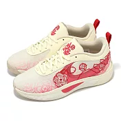 Nike 籃球鞋 Giannis Freak 6 GS Roses 大童 女鞋 字母哥 玫瑰 米白 刺繡 HM4216-100