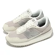 New Balance 休閒鞋 237 女鞋 米白 灰 麂皮 拼接 緩衝 復古 NB WS237MSB-B