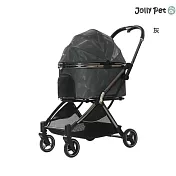 Jolly Pet Diamond Q 寵物推車 自動收折 灰