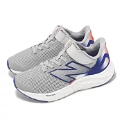 New Balance 慢跑鞋 Fresh Foam Arishi V4 中童 寬楦 灰藍 魔鬼氈 小朋友 運動鞋 NB PAARIBF4-W