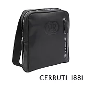 【Cerruti 1881】限量2折 義大利頂級側背包肩背包 全新專櫃展示品(黑色 CEBO06040P)