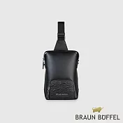 【BRAUN BUFFEL 德國小金牛】台灣總代理 諾瓦 胸包-黑色/BF550-22-BK