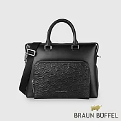 【BRAUN BUFFEL 德國小金牛】台灣總代理 諾瓦 公事包-黑色/BF550-65-BK