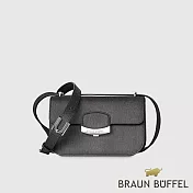 【BRAUN BUFFEL 德國小金牛】台灣總代理 雅拉 小斜背包-黑色/BF851-10A-BK