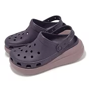 Crocs 洞洞鞋 Crush Clog 男女鞋 深鳶尾花色 經典泡芙 克駱格 厚底 休閒鞋 卡駱馳 2075215AT 26cm DARK IRIS/MULTI