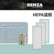 適用 Hitachi 日立 RD-200J RD-280N/FB/FN RD-200FB/FN 除濕機 HEPA 集塵 濾網 濾芯 濾心 3入組