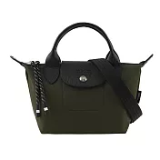 LONGCHAMP LE PLIAGE ENERGY 迷你再生帆布二用包 (卡其綠)