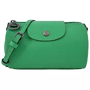 LONGCHAMP LE PLIAGE XTRA系列牛皮圓筒斜背包(迷你) 草綠