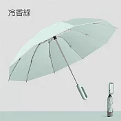 【APEX】10骨環扣自動反向PG傘 (雨傘/反向傘/摺疊傘/自動傘/車用傘/晴雨傘/遮陽傘/陽傘) 冷香綠