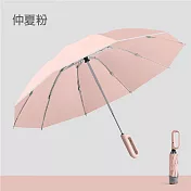 【APEX】10骨環扣自動反向PG傘 (雨傘/反向傘/摺疊傘/自動傘/車用傘/晴雨傘/遮陽傘/陽傘) 仲夏粉