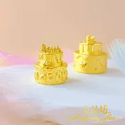 【金品坊】黃金擺件生日快樂蛋糕