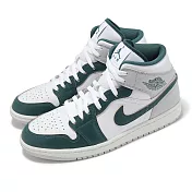 Nike 休閒鞋 Air Jordan 1 Mid SE 男鞋 白綠 Oxidized Green 高筒 FQ7720-103