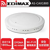 EDIMAX 訊舟 AX1800 Wi-Fi 6雙頻吸頂式PoE無線基地台