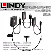 LINDY 林帝 USB-C, mDP & DP to HDMI 鎖線式轉接器組 (38304)