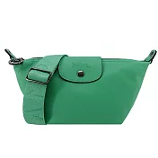 LONGCHAMP LE PLIAGE XTRA系列牛皮斜背包(迷你) 草綠