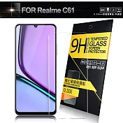 NISDA for Realme C61 鋼化 9H 0.33mm玻璃螢幕貼-非滿版