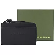 LONGCHAMP 3D系列小牛皮卡片零錢包 黑