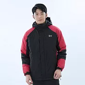 【遊遍天下】男款極暖GlobeTex防水防風保暖90%羽絨外套 (GJ23041) 5XL 紅色