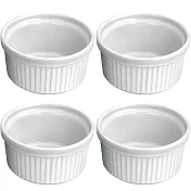 《ibili》陶製布丁杯4入 | 點心烤模 - 9cm