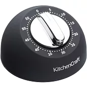 《KitchenCraft》廚房計時器 | 圓型發條計時器(黑) 圓型發條計時器(黑)