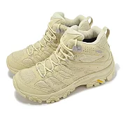 Merrell 戶外鞋 Moab 3 Mid WP 女鞋 鵝黃 防潑水 中筒 黃金大底 登山鞋 廣告主打款 ML038332