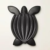 QUALY｜皮革海龜-杯墊 (黑)