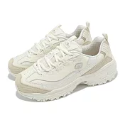 Skechers 休閒鞋 D Lites-New Heat 女鞋 米白 拼接 輪胎大底 厚底 老爹鞋 150231NTTP 25cm NATURAL/TAUPE