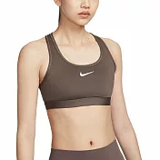 NIKE AS W NK SWSH MED SPT BRA 女運動內衣-棕-DX6822004 XL 棕色